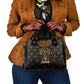 Pharaoh King Tut Egypt Shoulder Handbag Hieroglyphic Gold Pattern - African Pride