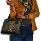 Pharaoh King Tut Egypt Shoulder Handbag Hieroglyphic Gold Pattern - African Pride