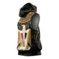 Pharaoh King Tut Egypt Sleeveless Hoodie Hieroglyphic Gold Pattern - African Pride