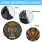 Pharaoh King Tut Egypt Spare Tire Cover Hieroglyphic Gold Pattern - African Pride
