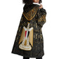Pharaoh King Tut Egypt Wearable Blanket Hoodie Hieroglyphic Gold Pattern - African Pride
