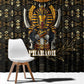 Pharaoh King Tut Egypt Window Curtain Hieroglyphic Gold Pattern - African Pride