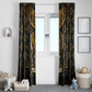 Pharaoh King Tut Egypt Window Curtain Hieroglyphic Gold Pattern - African Pride