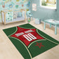 Personalized Morocco Football Atlas Lion Area Rug Moroccan Star National Flag