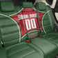 Personalized Morocco Football Atlas Lion Back Car Seat Cover Moroccan Star National Flag