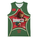 Personalized Morocco Football Atlas Lion Basketball Jersey Moroccan Star National Flag