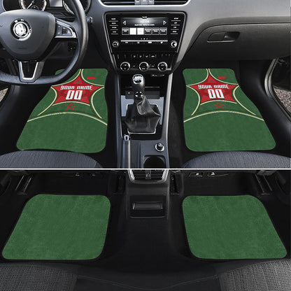 Personalized Morocco Football Atlas Lion Car Mats Moroccan Star National Flag