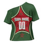 Personalized Morocco Football Atlas Lion Cross Shoulder Shirt Moroccan Star National Flag