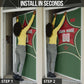 Personalized Morocco Football Atlas Lion Door Cover Moroccan Star National Flag