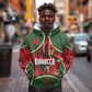 Personalized Morocco Football Atlas Lion Hoodie Moroccan Star National Flag