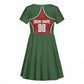 Personalized Morocco Football Atlas Lion Kid Short Sleeve Dress Moroccan Star National Flag