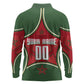 Personalized Morocco Football Atlas Lion Long Sleeve Polo Shirt Moroccan Star National Flag