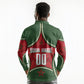 Personalized Morocco Football Atlas Lion Long Sleeve Polo Shirt Moroccan Star National Flag