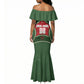 Personalized Morocco Football Atlas Lion Mermaid Dress Moroccan Star National Flag