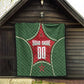 Personalized Morocco Football Atlas Lion Quilt Moroccan Star National Flag
