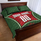 Personalized Morocco Football Atlas Lion Quilt Bed Set Moroccan Star National Flag