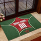Personalized Morocco Football Atlas Lion Rubber Doormat Moroccan Star National Flag