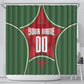 Personalized Morocco Football Atlas Lion Shower Curtain Moroccan Star National Flag
