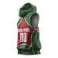 Personalized Morocco Football Atlas Lion Sleeveless Hoodie Moroccan Star National Flag