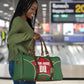 Personalized Morocco Football Atlas Lion Travel Bag Moroccan Star National Flag