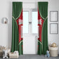 Personalized Morocco Football Atlas Lion Window Curtain Moroccan Star National Flag