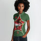 Personalized Morocco Football Atlas Lion Women Polo Shirt Moroccan Star National Flag