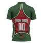 Personalized Morocco Football Atlas Lion Zipper Polo Shirt Moroccan Star National Flag