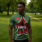 Personalized Morocco Football Atlas Lion Zipper Polo Shirt Moroccan Star National Flag