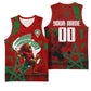 Personalized Morocco Football Basketball Jersey Atlas Lion Grunge Star Mascot