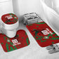 Personalized Morocco Football Bathroom Set Atlas Lion Grunge Star Mascot