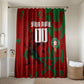 Personalized Morocco Football Bathroom Set Atlas Lion Grunge Star Mascot