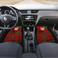 Personalized Morocco Football Car Mats Atlas Lion Grunge Star Mascot