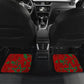 Personalized Morocco Football Car Mats Atlas Lion Grunge Star Mascot