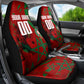 Personalized Morocco Football Car Seat Cover Atlas Lion Grunge Star Mascot