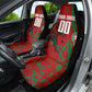 Personalized Morocco Football Car Seat Cover Atlas Lion Grunge Star Mascot