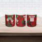 Personalized Morocco Football Ceramic Mug Atlas Lion Grunge Star Mascot