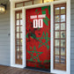 Personalized Morocco Football Door Cover Atlas Lion Grunge Star Mascot