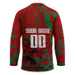 Personalized Morocco Football Hockey Jersey Atlas Lion Grunge Star Mascot