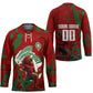 Personalized Morocco Football Hockey Jersey Atlas Lion Grunge Star Mascot