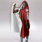 Personalized Morocco Football Hooded Blanket Atlas Lion Grunge Star Mascot