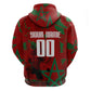 Personalized Morocco Football Hoodie Atlas Lion Grunge Star Mascot