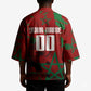 Personalized Morocco Football Kimono Atlas Lion Grunge Star Mascot