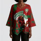 Personalized Morocco Football Kimono Sleeve Blouse Atlas Lion Grunge Star Mascot