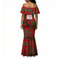 Personalized Morocco Football Mermaid Dress Atlas Lion Grunge Star Mascot