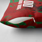 Personalized Morocco Football Pillow Cover Atlas Lion Grunge Star Mascot