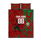 Personalized Morocco Football Quilt Bed Set Atlas Lion Grunge Star Mascot