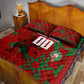 Personalized Morocco Football Quilt Bed Set Atlas Lion Grunge Star Mascot