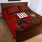 Personalized Morocco Football Quilt Bed Set Atlas Lion Grunge Star Mascot