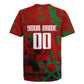 Personalized Morocco Football Rugby Jersey Atlas Lion Grunge Star Mascot