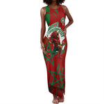 Personalized Morocco Football Tank Maxi Dress Atlas Lion Grunge Star Mascot